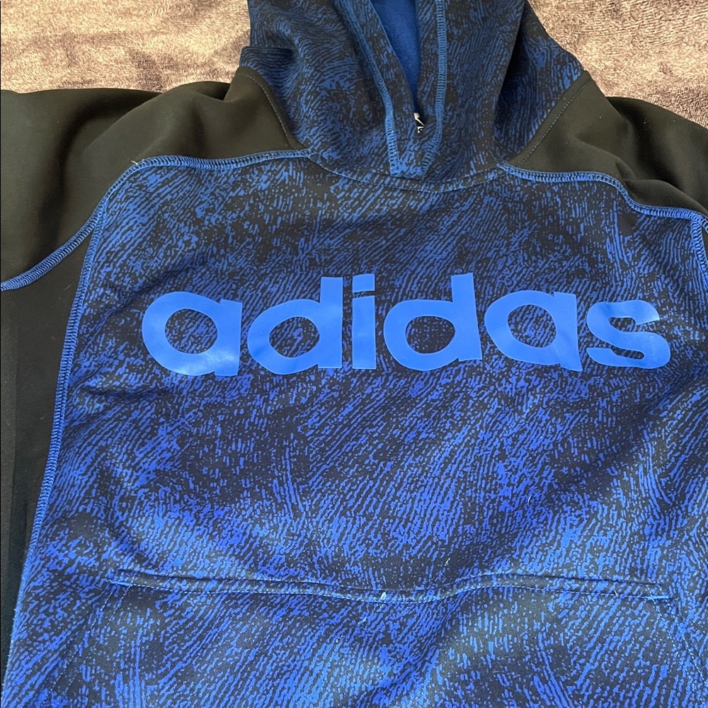 Adidas Blue Hoodie Size XL - 18-20